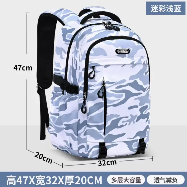  Student Camouflage Schoolbag 